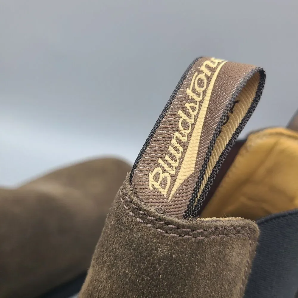 Blundstone boots 2391 Chelsea Boots Brown suede pull-on Size US Men 8.5 NEW